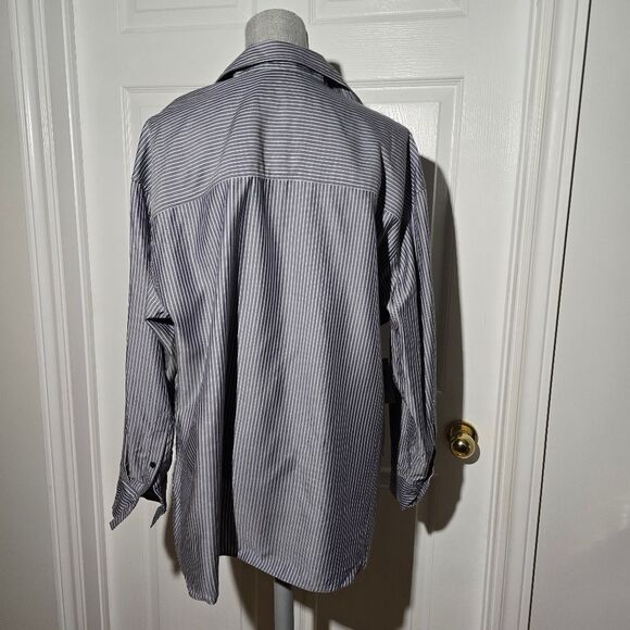 BABATON Aritzia NWT striped Button Down Shirt - Picture 3 of 5